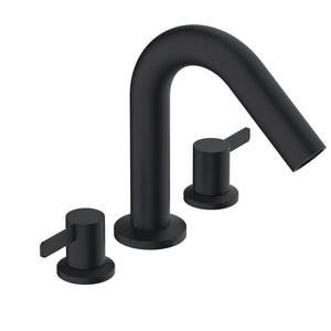 Gerber D300930BST Satin Black Amalfi Three Piece Roman Tub Trim Kit