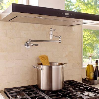 Pfister Polished Chrome Port Haven Wall Mount Pot Filler