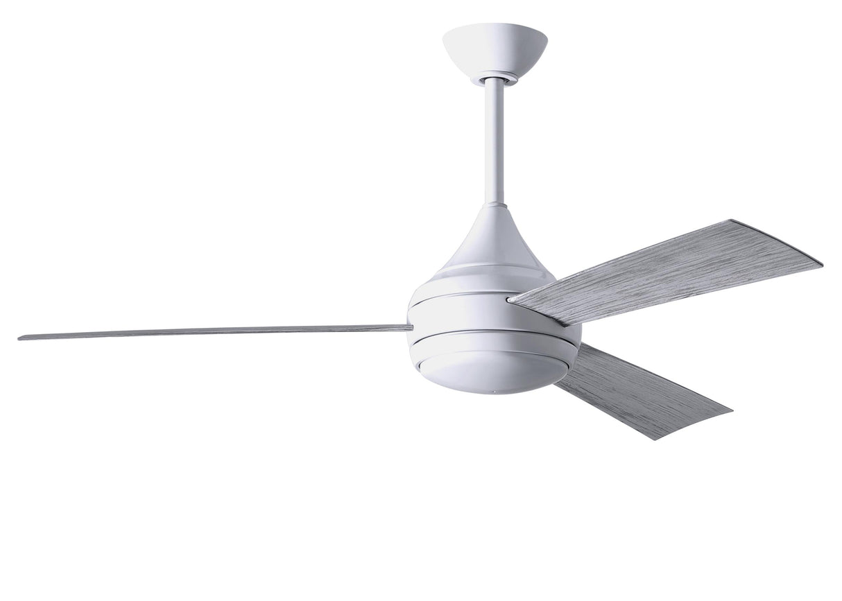 Matthews Fan DA-WH-BW Donaire wet location 3-Blade paddle fan constructed of 316 Marine Grade Stainless Steel