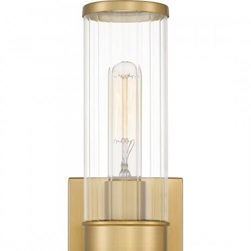 Quoizel QW16128AB Quoizel Wood Wall 2 lights aged brass Wall Sconce