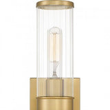 Quoizel QW16128AB Quoizel Wood Wall 2 lights aged brass Wall Sconce