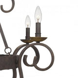 Quoizel NBE5018RK Noble Chandelier 18 light rustic black Chandelier