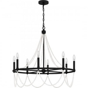 Quoizel BGA5030MBK Brigitta Chandelier 8 lights matte black Chandelier