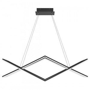 Quoizel PCNEW136MBK Newman Linear chandelier  led matte black Island Light