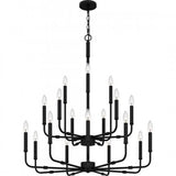 Quoizel ABR5132MBK Abner Chandelier 18 lights matte black. Chandelier