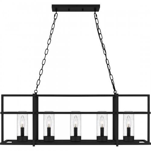 Quoizel DMN537EK Damien Outdoor chandelier 5 lights earth black Island Light