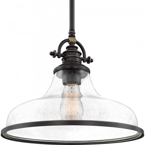 Quoizel GRTS2814PN Grant Pendant 1 light palladian bronze Pendant