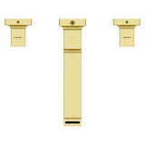 Brushed Gold 2-handle 8" Widespread Wall Mount Bathroom Faucet WITH... LG49-VRV3BG