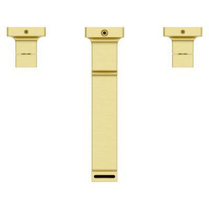 Brushed Gold 2-handle 8" Widespread Wall Mount Bathroom Faucet WITH... LG49-VRV3BG
