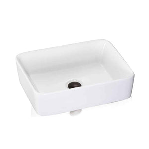 LENOVA PAC-06 Above Counter Single Bowl 18-7/8 x 14-1/2 5 - White and Smooth VESSEL BATHROOM SINK Bathroom,Bathroom Sinks,Vessel Sinks, Lenova Porcelain Bathroom Sinks