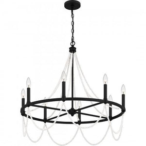 Quoizel BGA5030MBK Brigitta Chandelier 8 lights matte black Chandelier