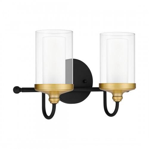 Quoizel ROW8615MBK Rowland Bath 2 lights matte black Bath