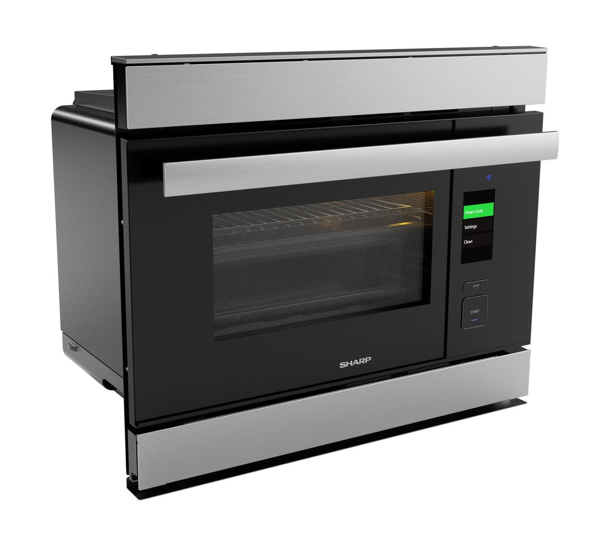 Sharp SSC2489GS 24" / 1.1 CF SuperSteam & Convection Built-In Wall Oven, Wi-Fi