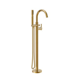 Gerber D300558BNT Brushed Nickel Contemporary Floor Mount Tub Filler Trim Kit With HA...