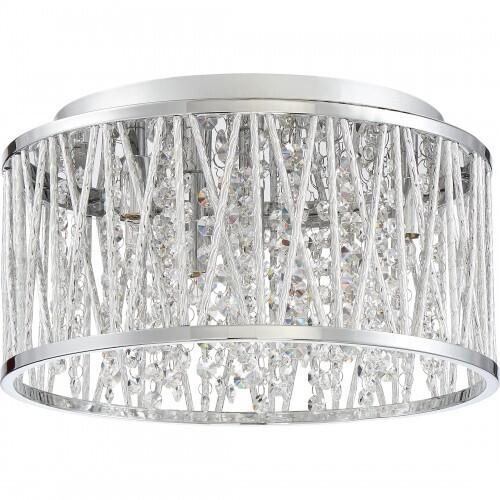 Quoizel PCCC1614C Crystal Cove Flush mount polish chrome 4lts Flush Mount