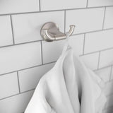 Pfirst Modern Robe Hook in Spot Defense Brushed Nickel