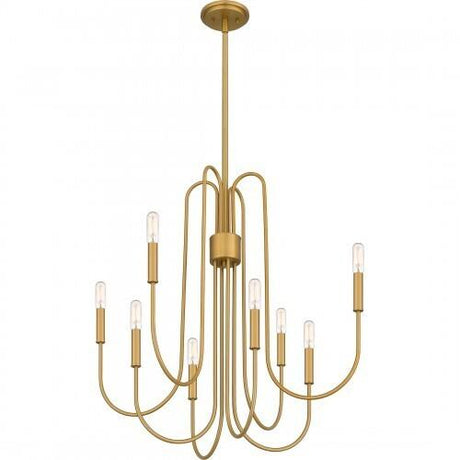Quoizel CBR5028BWS Cabry Chandelier 8 lights brushed weathered br Chandelier