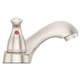 Pfirst Series 2-Handle 4" Centerset Bathroom Faucet in Brushed Nickel