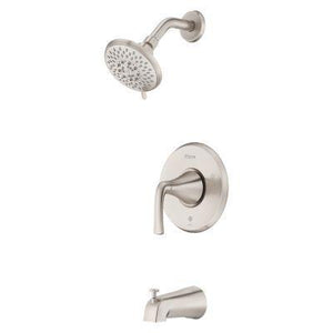 McAllen 1-Handle Tub & Shower Trim Kit in Spot Defense Brushed Nickel