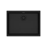 FRANKE MAG11023ADA-ONY Maris Undermount 25-in x 18.94-in Granite ADA Single Bowl Sink in Onyx In Onyx