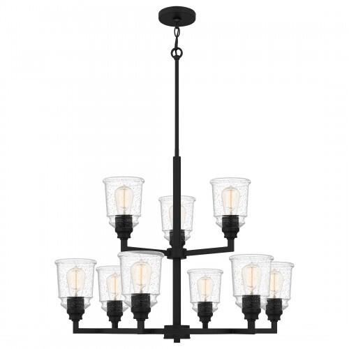 Quoizel MCI5030MBK McIntire Chandelier 9 lights matte black Chandelier