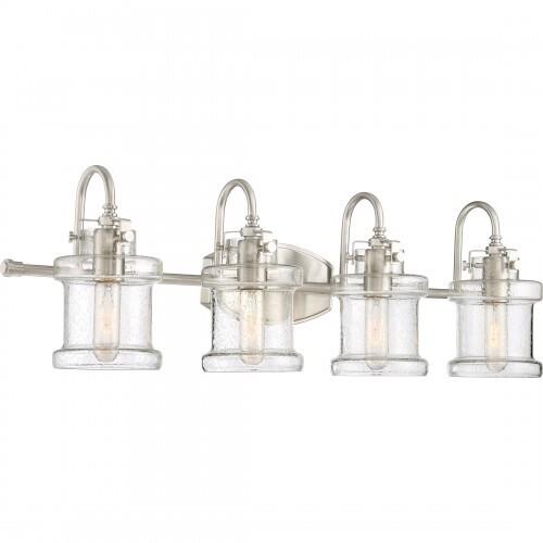 Quoizel DNY8604BN Danbury Bath fixture 4 light brsh nickel Bath Light