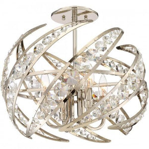 Quoizel PCCN2818PK Crescent Pendant polished nickel 4lts Pendant