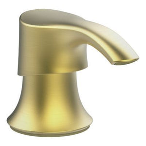 Pfister Transitional Round Soap Dispenser with SoloTilt in Brushed Gold