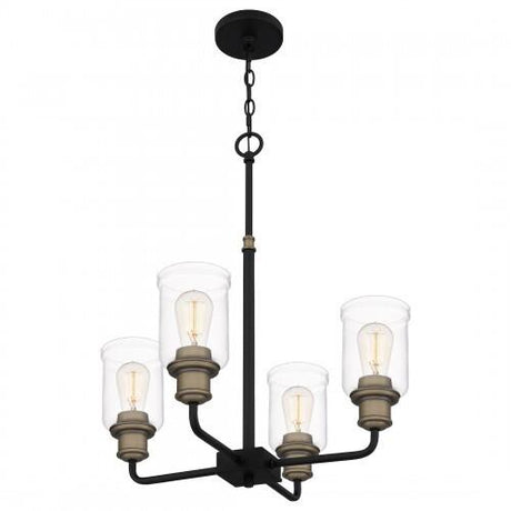 Quoizel COX5021MBK Cox Chandelier 4 lights matte black Chandelier