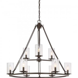 Quoizel BCN5009WT Buchanan Chandelier 9 light western bronze Chandelier