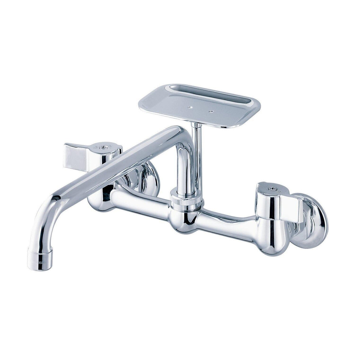 Gerber G0042691 Chrome Classics Two Handle Wall Mount Kitchen Faucet W/ 8" S...