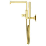 Verve Wall-mount Tub Filler without Handles in Brushed Gold