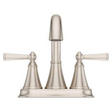 Saxton 2-Handle 4" Centerset Bathroom Faucet in Brushed Nickel