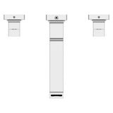 Polished Chrome 2-handle 8" Widespread Wall Mount Bathroom Faucet W... LG49-VRV3C