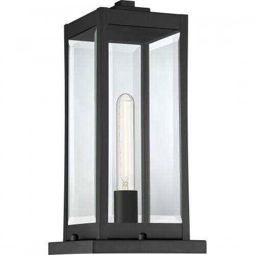 Quoizel WVR9106EK Westover Outdoor pier base 1light earth black Outdoor Lantern