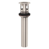 Gerber DA505084BS 1 1/4" Metal Grid Strainer Assembly With Overflow - Satin Black