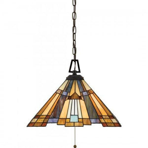 Quoizel TFIK1817VA Inglenook Pendant tif vlnt brnz 17"d Pendant