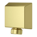 Shower Square Drop Elbow in Brushed Gold