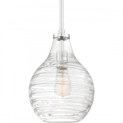 Quoizel QPP4019C Genie Mini pendant 1 light polish chrome Mini Pendant