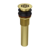 Grid Strainer No Overflow in Brushed Gold