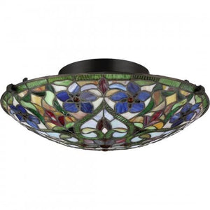 Quoizel TFVT1617VB Violets Floating flush mount tiffany 17"d Flush Mount