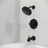 Pfister Matte Black 1-handle Tub & Shower Trim