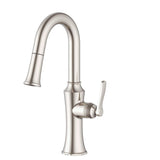 Gerber D150528SS Stainless Steel Draper Single Handle Pull-down Prep Faucet