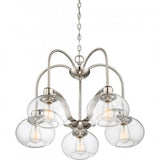 Quoizel TRG5105BN Trilogy Chandelier 5 light brsh nikl Chandelier