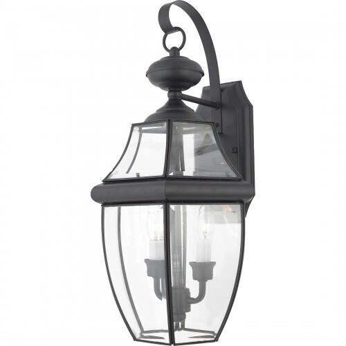 Quoizel NY8317K Newbury Outdoor wall myst blck 2l Outdoor Lantern