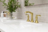 Rhen Widespread Lavatory Faucet in Brushed Gold