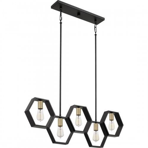 Quoizel BSK540EK Bismarck 5 light island earth black Island Light