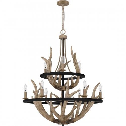 Quoizel JR5032EK Journey Chandelier 9 lights earth black Chandelier