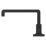 Verve 2-Handle 8 in. - 15 in. Widespread Bathroom Faucet without Handles with Ribbon Spout in Matte Black