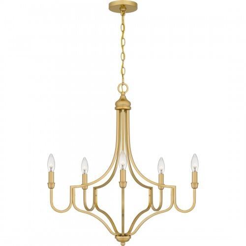 Quoizel MAB5026LG Mabel Chandelier 5 lights light gold Chandelier